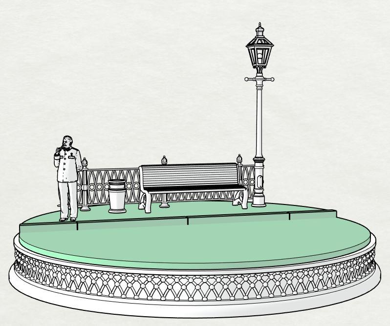 Stand for car model 01  (1:35)