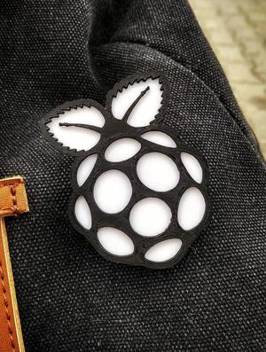 Raspberry Pi Logo Pin Badge