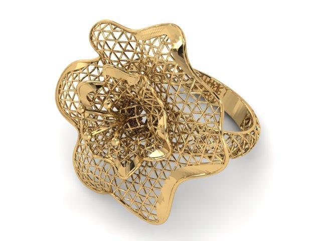 Gold Ring 5 Ring Size RX09