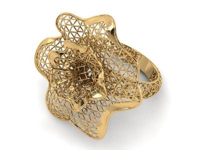 Gold Ring 5 Ring Size RX09