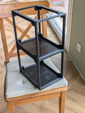19cm Mini Server Rack - Wall mounted back