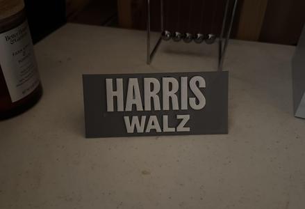 Harris - Walz 2024 Desk Nameplate