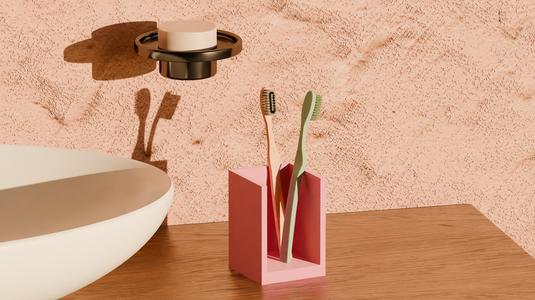 Open Toothbrush Holder - Home Decoration
