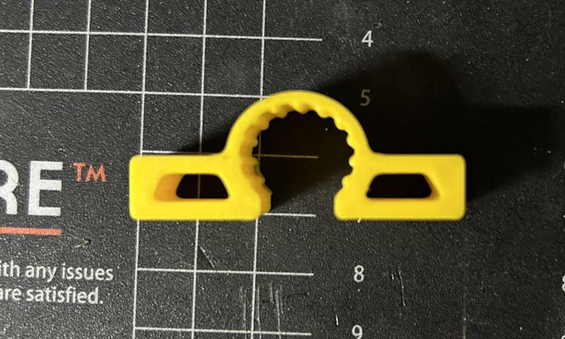 1/2" PEX tubing hanger / clamp with 2 screw holes