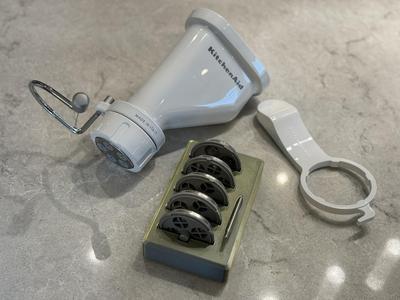 Pasta disc storage for KitchenAid Gourmet Pasta Press