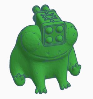 fred the frog but with a rocket launcher