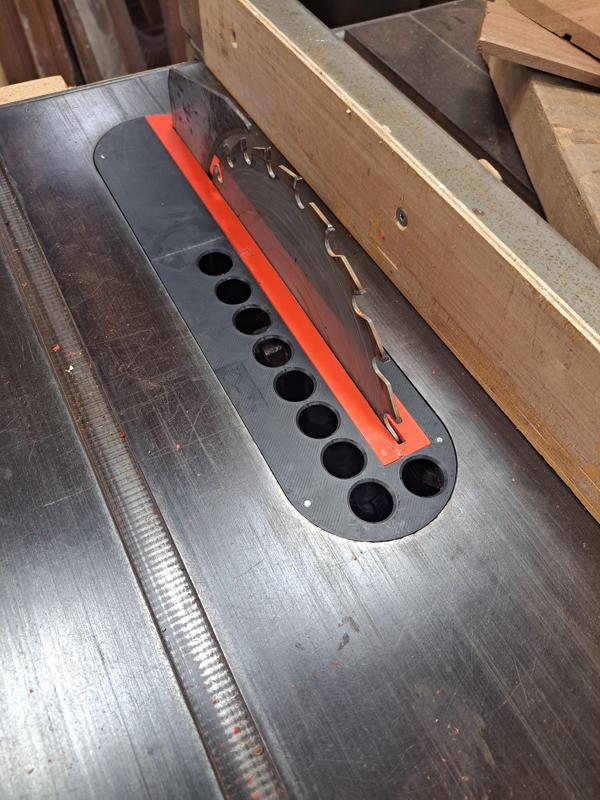 Wadkin table saw zero clearance insert