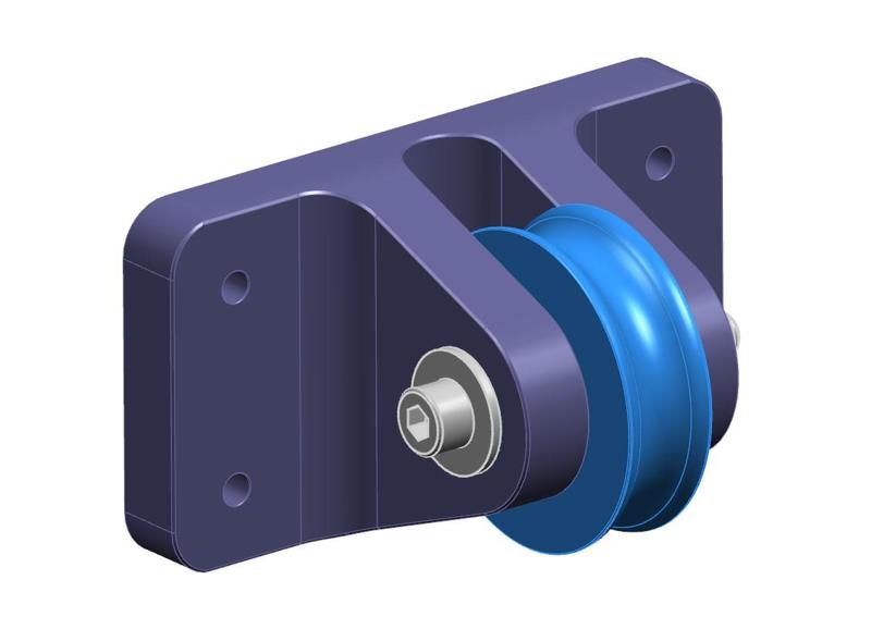Pulley horizontal | Umlenkrolle horizontal