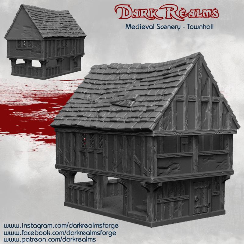 Dark Realms Medieval Scenery - Townhall