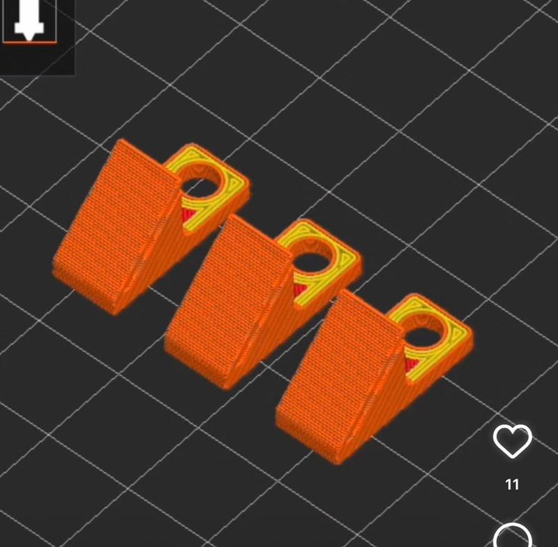 Wall mount  45° clip for 5050 led strip