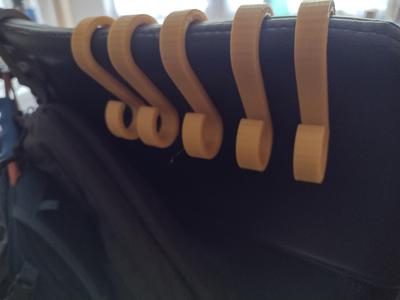 Chair backrest hook