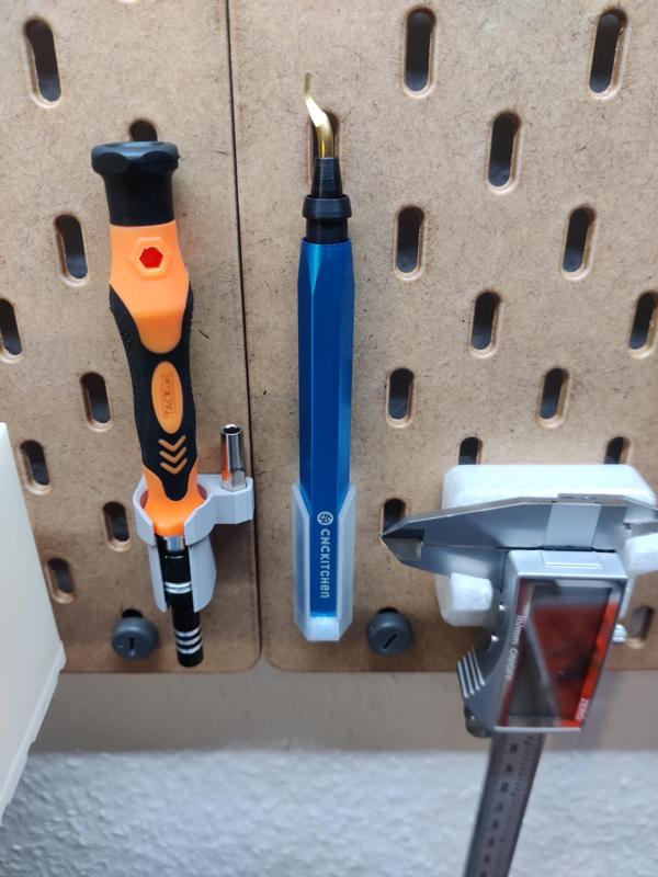 Ikea Skadis Mount for CNC Kitchen Deburring Tool