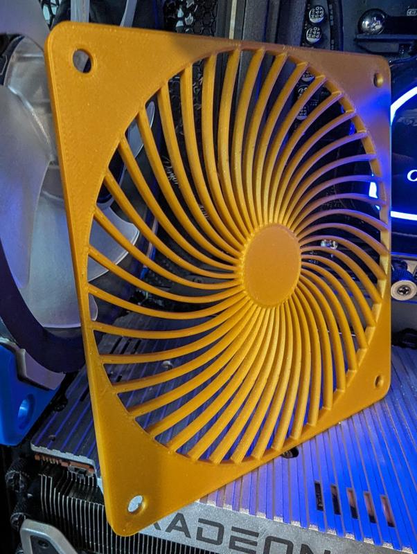 Laminar Flow Plate for a 120mm PC fan (Low Profile)