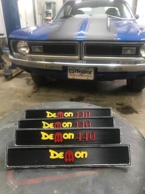 1971 Dodge Demon Car Door Plate