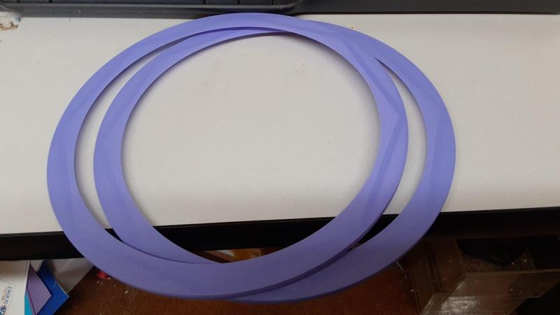 Cardboard Spool Rim with Solid base layer