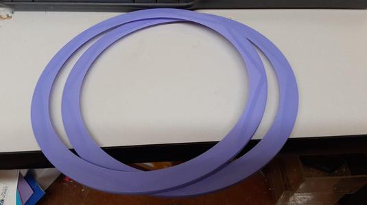 Cardboard Spool Rim with Solid base layer