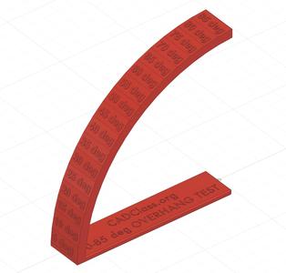 0-85 degree Overhang Calibration Test