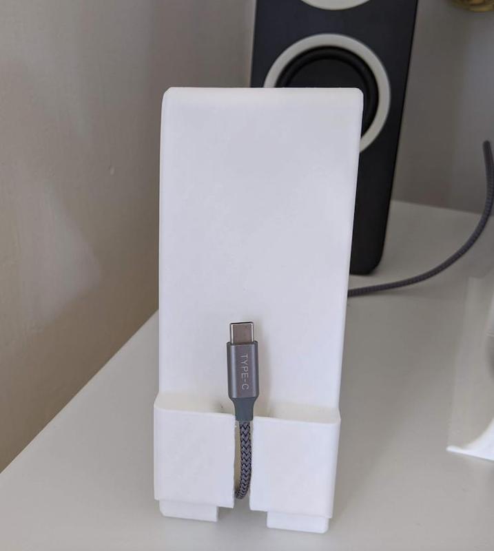 Phone stand charging dock