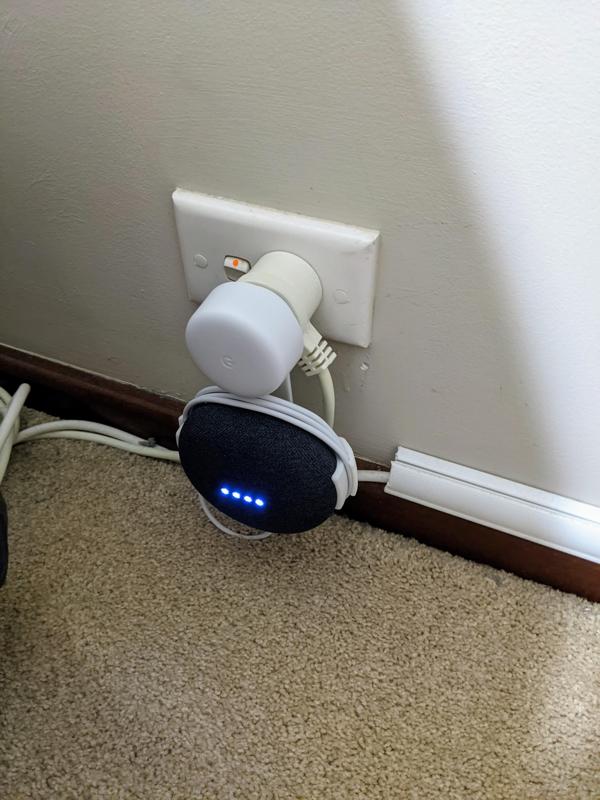 Google Nest Mini speaker wall socket mount