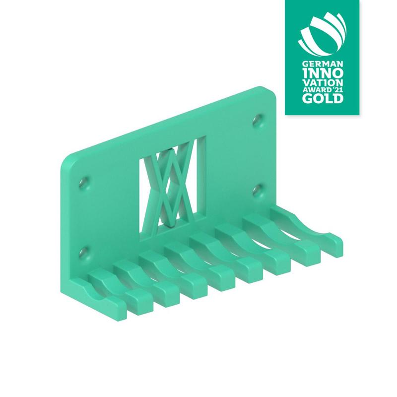 Combination Spanner Set 8pcs metric 8-19mm Wall Holder 011 I for screws or peg board