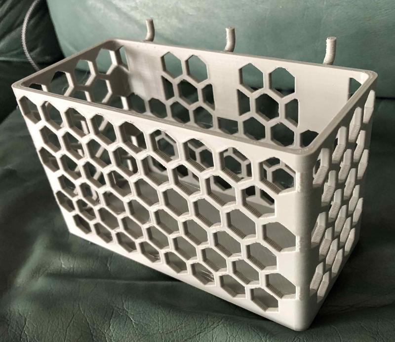 Pegboard Basket, Large - 1/8" holes x 1" spacing