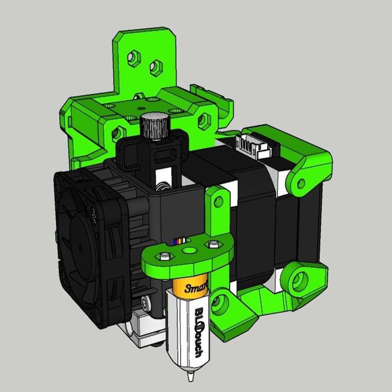 E3D Hemera Mount for BLV MGN Cube 
