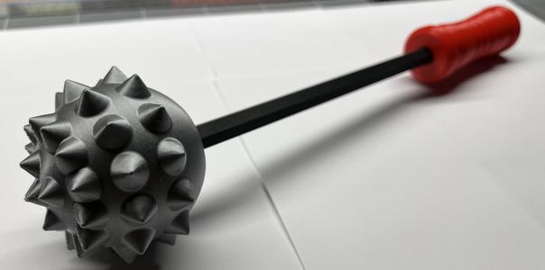 Medieval Back Scratcher With Interchangeable Heads