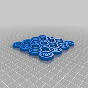 X-wingTMG Green Circle Tokens