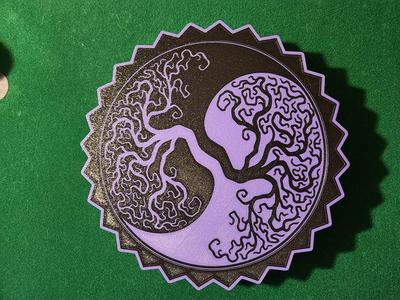 Yin-Yang Trees Light Box