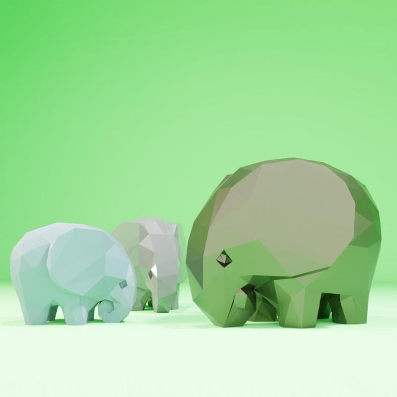 Low-Poly Elephant