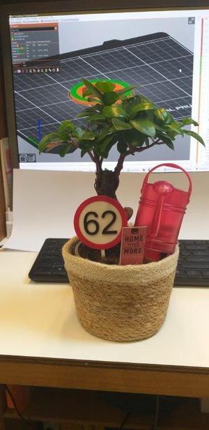 Birthday sign from 1 bis fast unendlich