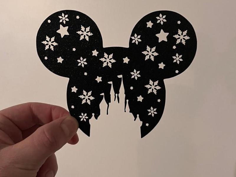 Disney Castle and Snowflake