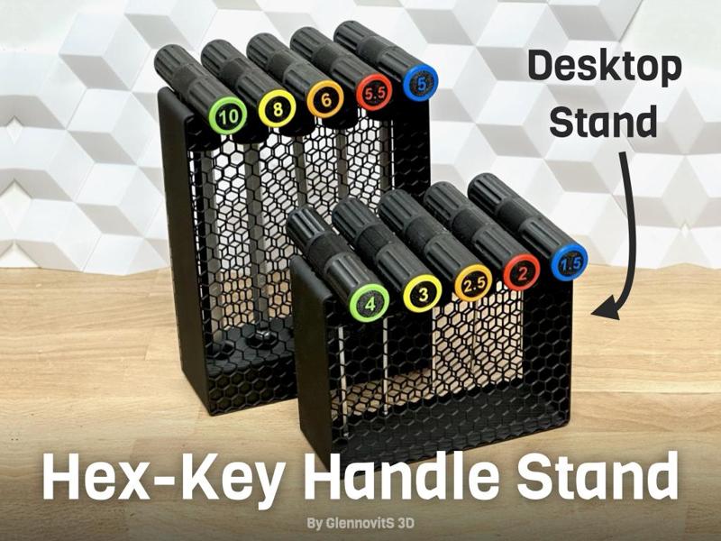 Hex-key T-Handle Stand (simple, functional, multiple sizes)