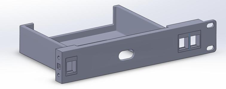 Unifi Cloud Gateway Ultra rackmount with 3x keystone slots