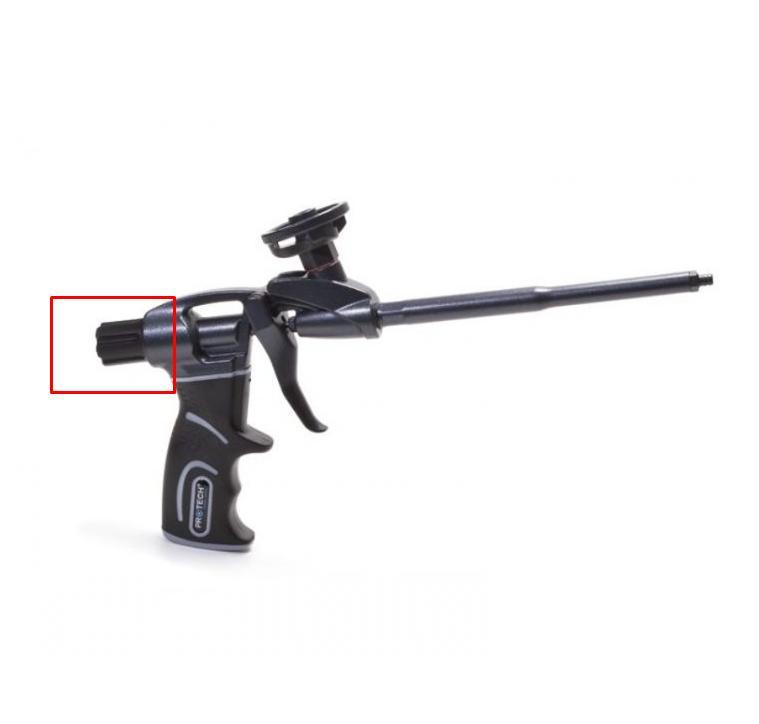 Polyurethane foam gun screw