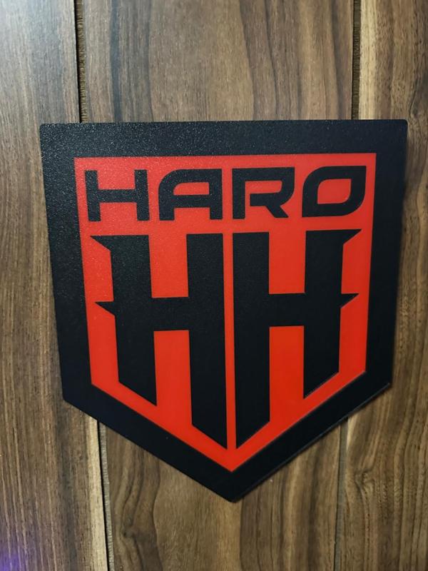 haro bikes logo lightbox/ wall art