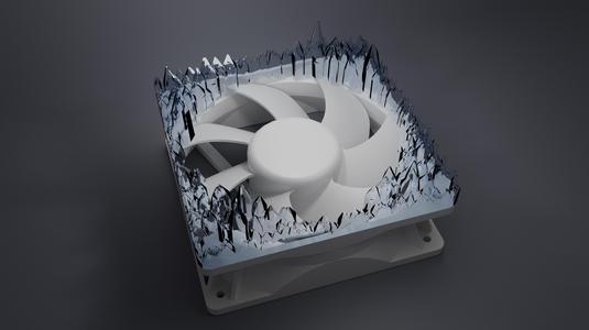 120mm fan ice crystals