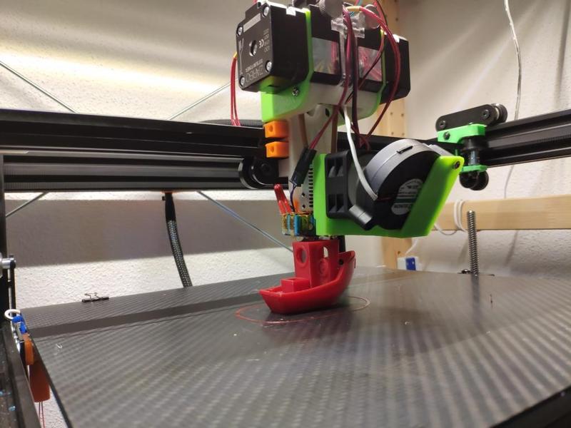 30 mm to 40 mm fan adapter with 5015 partcooler fitting for Chimera