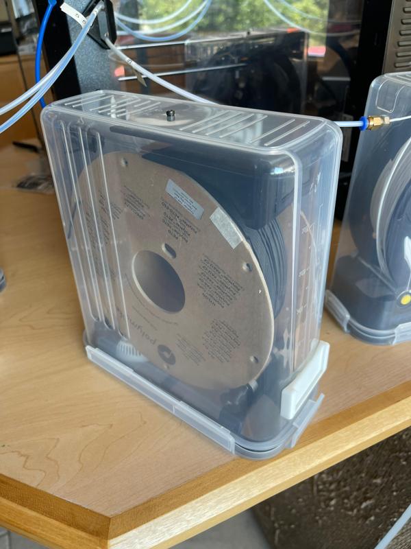 A wider dry-filament box for 3-D printing