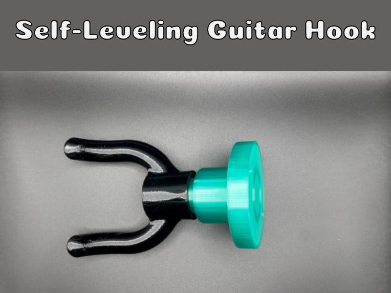 Print-in-Place Self-Leveling Guitar Hook