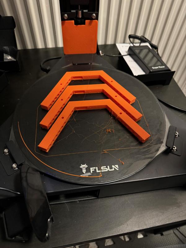 FLSUN SR Super Racer electronics case risers