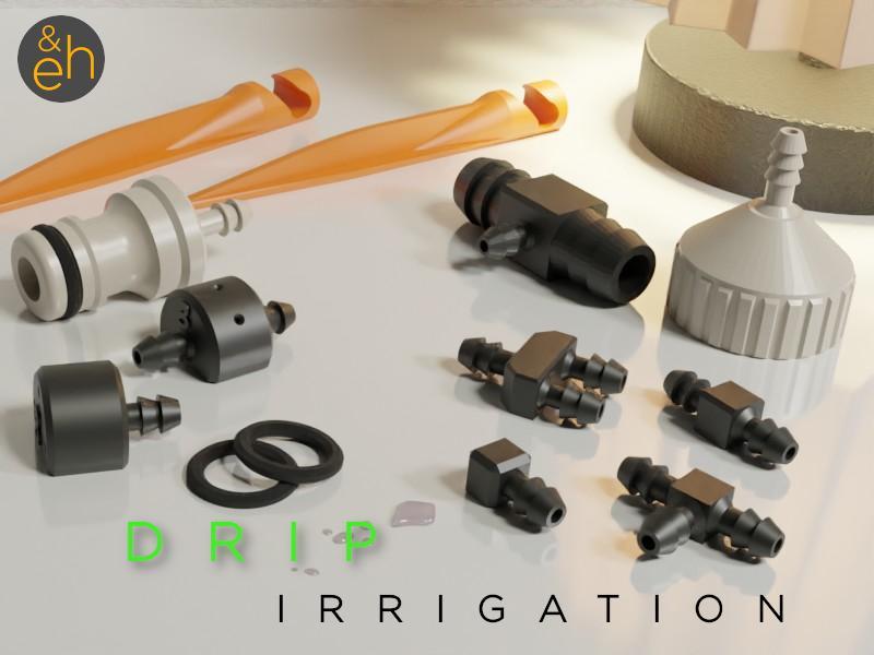 Drip Irrigation System - Rain Bird (R) / Gardena Microdrip (R) Compatible