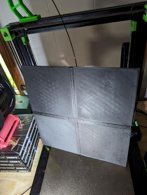 Big Flat Panel with connectors (300x287mm)