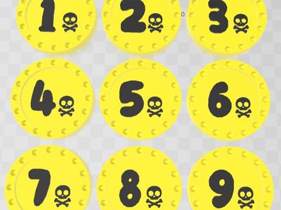 COINS WITH NUMBERS