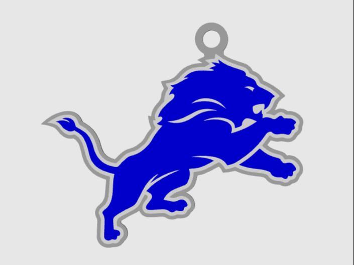 Detroit Lions Keychain