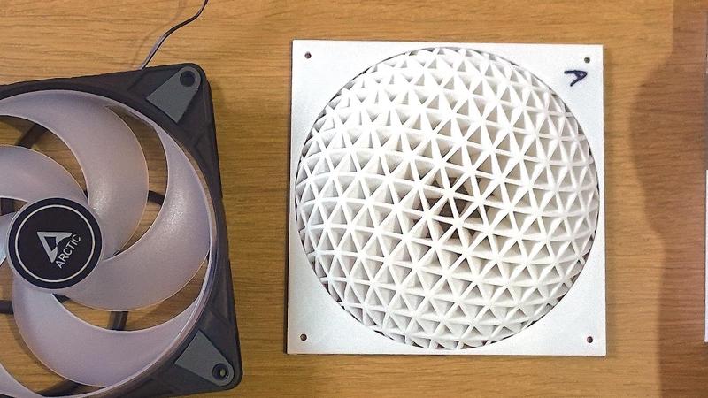 140mm fan cover - 30 degree twist