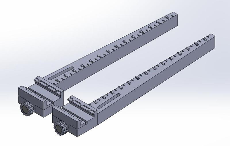 Messschieber für Zollstöcke