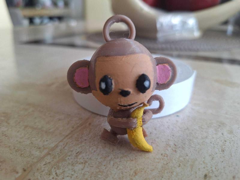 Monkey keychain