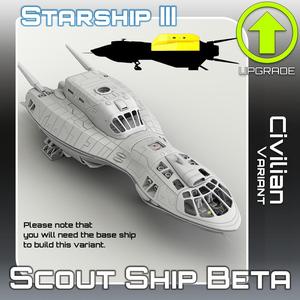 Scout Ship Beta Civilian Variant Upgrade