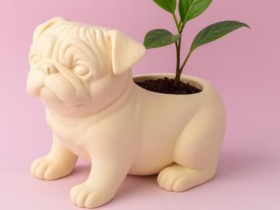 Pug Plant Holder